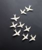 Swallows Over Morocco 5 White Birds | Wall Sculpture in Wall Hangings by Elizabeth Prince Ceramics. Item composed of stoneware in contemporary or country & farmhouse style