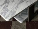 Torii Coffee Table in Carrara Marble | Tables by ETAMORPH. Item made of oak wood & stone