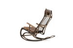 Qvist Rocking Chair & Footstool | Chairs by Peter Qvist. Item made of birch wood & fabric compatible with minimalism and contemporary style