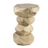 Piedra Bleached Wood Side Table | Tables by Pfeifer Studio. Item composed of wood in boho or minimalism style