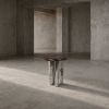 Marble & Steel Side Table — Reverie, Nitush Aroosh | Tables by Nitush Aroosh. Item composed of steel and marble