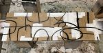 Enamel Abstract Cabinet Mix Media Art On Doors, 72" | Sideboard in Storage by Morgan Clayhall