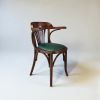 Aspen Upholstered Beechwood Armchair | Dining Chair in Chairs by Kleinhaus Furniture. Item made of wood & fabric compatible with mid century modern and contemporary style