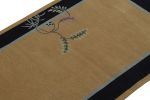 Rug & Kilim’s Chinese Art Deco Rug with Camel Field and Blue | Area Rug in Rugs by Rug and Kilim