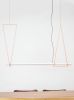 Dovell Hanging Lamp | Coral | Pendants by Atelier Stōbben. Item made of oak wood & aluminum compatible with minimalism and contemporary style