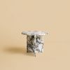 White Arabescato Vagli Marble Side Table - KYUSHU by Lebanto | Tables by Lebanto. Item composed of marble in minimalism or contemporary style