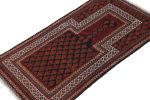 Rug & Kilim's Baluch Afghan rug in Black, Red, Orange, White | Area Rug in Rugs by Rug and Kilim