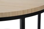 The Nimbus Round Coffee Table | Tables by Eugene Stoltzfus | Private Residence - Keezletown, VA in Keezletown. Item made of wood & steel