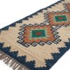 Handwoven Woolen Stair Runner Rug | Rugs by Evergreen Carpets. Item composed of wool in boho or minimalism style