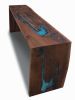 Live edge walnut dining console | Bench in Benches & Ottomans by Abodeacious. Item made of walnut with synthetic works with contemporary & modern style