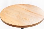 Reclaimed Ash Round Pedestal Table | Dining Table in Tables by Hoboken Wood Company. Item composed of oak wood and steel in minimalism or country & farmhouse style
