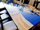 Epoxy Dining Table, Epoxy Resin Table, Epoxy Wood Table | Tables by Innovative Home Decors. Item composed of wood in country & farmhouse or art deco style