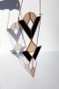 Aurora Stained Glass Suncatcher | Glasswork in Wall Treatments by Studio Adeline. Item made of metal with glass works with boho & mid century modern style