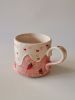 Strawberry Shortcake Cup and Teapot Set | Serveware by HulyaKayalarCeramics. Item compatible with boho and country & farmhouse style