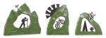 Mountain Scene | Wall Sculpture in Wall Hangings by Gatski Metal. Item made of metal