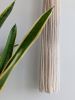 Minimal Face Tassel - beige | Macrame Wall Hanging in Wall Hangings by Kat | Home Studio. Item composed of fabric and ceramic in boho or contemporary style