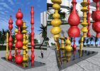 8 Pillars of culture | Public Sculptures by Rafail Georgiev - Raffò | China Ceramic Museum in Jingdezhen Shi