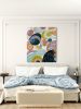 Connections 1 | Oil And Acrylic Painting in Paintings by Cristina Dalla Valentina. Item made of canvas works with boho & contemporary style