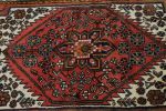 Semi Antique Bittersweet Red Tribal 3' 8" x 6' 5" Hamedan | Small Rug in Rugs by Magic Rugs. Item made of cotton works with mediterranean style