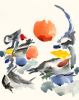 Blue Notes No. 5 | Prints by Daylight Dreams Editions. Item composed of paper in mid century modern or contemporary style