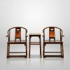 Legacy Ellsworth Ming Begonia Openwork Horseshoe Armchair II | Chairs by Dynasty Artisan. Item composed of wood compatible with contemporary and eclectic & maximalism style