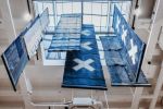 Indigo Chandelier | Art & Wall Decor by Blue Print Amsterdam | Levi's Store Amsterdam in Amsterdam