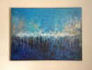 Curelean Golden Waters | Oil And Acrylic Painting in Paintings by Liz Johnston. Item made of canvas with synthetic