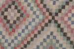 Vintage Zeki Müren Runner Rug, with Geometric Patterns | Area Rug in Rugs by Rug and Kilim