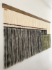 Dyed Yarn Wall Hanging - ZORKE VII | Tapestry in Wall Hangings by Olivia Fiber Art. Item composed of wood and wool in minimalism or contemporary style