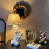Arty "Balance" Table Lamp Sphere | Lamps by IRENA TONE. Item made of fabric & metal compatible with minimalism and eclectic & maximalism style
