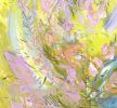 Approaching Equinox, Pastel Floral Abstract Painting | Oil And Acrylic Painting in Paintings by Dorothy Fagan Fine Arts. Item made of canvas compatible with boho and contemporary style