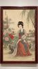 Hand-Painted Ancient Chinese Elegant Lady: Premium Silk Art | Oil And Acrylic Painting in Paintings by Dynasty Artisan. Item composed of wood & fabric compatible with contemporary and eclectic & maximalism style