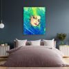 "Aqua Essence" | Paintings by Marina Saba Fine Art. Item composed of canvas compatible with contemporary and coastal style