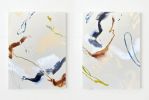 Interwoven Collection No. 8 | Diptych | Mixed Media in Paintings by Beth Winterburn. Item composed of canvas in boho or contemporary style