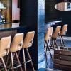 Detroit Bar Stool 7002 | Chairs by Richardson Seating Corporation | Bud & Marilyn's in Philadelphia. Item made of maple wood with brass