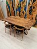 Dining table,log table,custom walnut table,dinner table | Tables by Brave Wood. Item composed of walnut