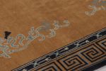 Rug & Kilim’s Chinese Art Deco Rug, Brown with Greek Key | Area Rug in Rugs by Rug and Kilim