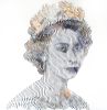 the Queen Elisabeth 2 | Wall Sculpture in Wall Hangings by Virginie SCHROEDER. Item made of canvas works with art deco style