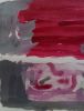 Red and u | Watercolor Painting in Paintings by Arttake. Item made of paper works with minimalism & industrial style