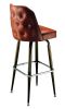 Tufted Bar Stools Model 1435 - Chairs | Chairs by Richardson Seating Corporation | Bangers & Lace Wicker Park in Chicago. Item made of steel with leather