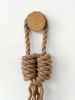 KNOT 002 | Rope Sculpture Wall Hanging | Wall Sculpture in Wall Hangings by Ana Salazar Atelier. Item composed of oak wood & fiber compatible with country & farmhouse and japandi style