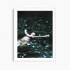 Figurative swimming art, 'Nightswimming' photography print | Photography by PappasBland. Item composed of paper in contemporary or coastal style