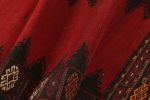 Vintage Afghan Kilim with Red Open field, from Rug & Kilim | Area Rug in Rugs by Rug and Kilim