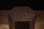 Modern Side Table in Patinated Steel from Costantini, Ettore | Tables by Costantini Design. Item made of steel