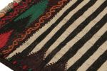 Vintage Afghan Kilim Rug with Polychromatic Stripes | Area Rug in Rugs by Rug and Kilim