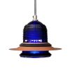 Runway Light Pendant Cobalt Blue LED | Pendants by RailroadWare Lighting Hardware & Gifts. Item made of glass compatible with country & farmhouse and eclectic & maximalism style