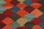 Vintage Karadagh Persian Kilim Runner with Geometric Pattern | Area Rug in Rugs by Rug and Kilim