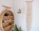 macrame wall hanging| modern fibre tapestry | Wall Hangings by indie boho studio. Item composed of cotton & copper