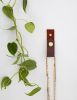 Small Leather Snap Wall Strap [V'ed End] | Hook in Hardware by Keyaiira | leather + fiber | Artist Studio in Santa Rosa. Item composed of fabric and leather