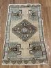 Hand-woven Turkish Rug Doormat| 1.8 x 2.11 | Small Rug in Rugs by Wool and Rug. Item made of wool compatible with boho and contemporary style
